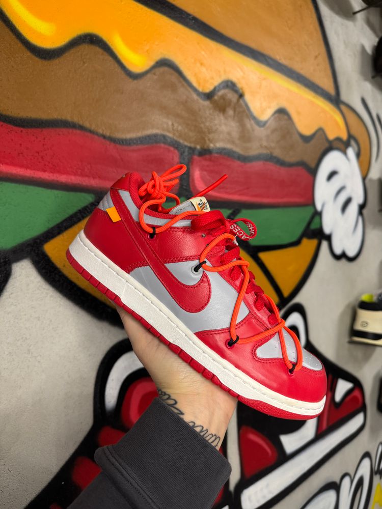 Nike Dunk Low x Off White University Red